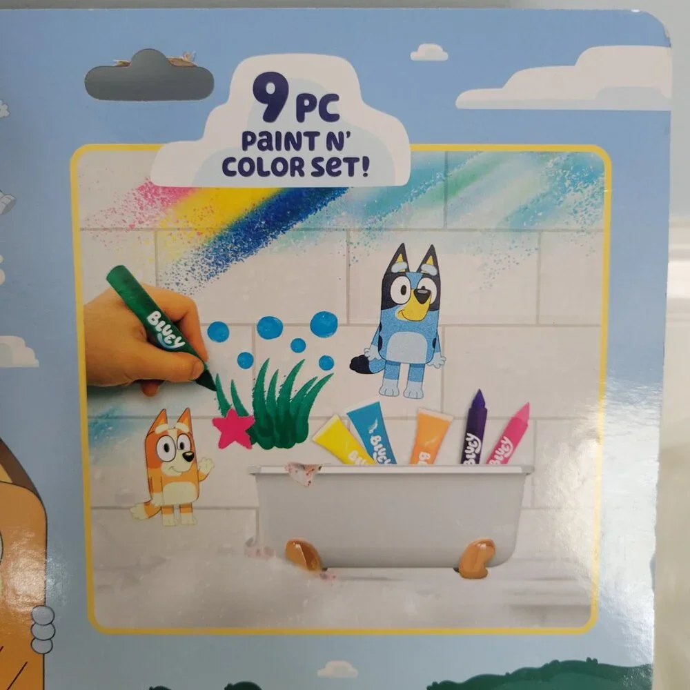 Bluey Bath Creations Coloring Set